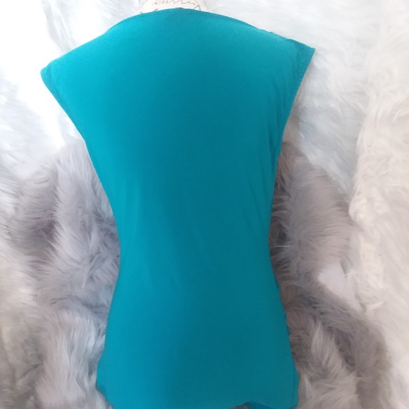 Vince Camuto Teal Top Size Small - Picture 3 of 4
